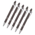 thumbnail image 1 of HAOAN Ballpoint Pen with Stylus Tip  Soft Touch Click Metal Pen  1.0mm Medium Point  Black Ink  10 Count, 1 of 5