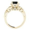 thumbnail image 4 of 1.25 Ct. Black Diamond Engagement ring In 14K Solid Rose, White & Yellow Gold, 4 of 4