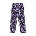 thumbnail image 3 of Lsque Pink purple rainbow flower butterfly Print Men's Pajama Pants, Lounge Pant - Comfortable Home Wear,Elastic Waistband, Stylish Design-XX-Large, 3 of 9
