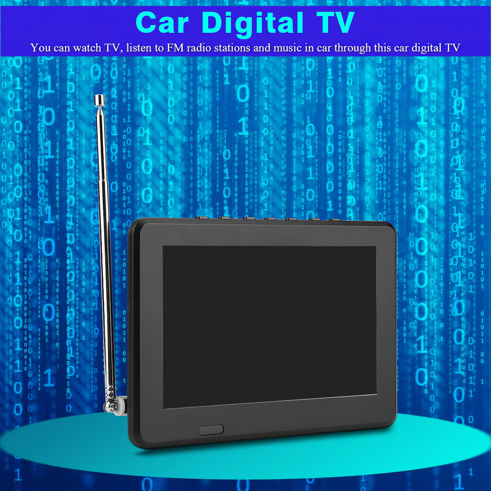 DVB-T/T2 Digital TV,14 Inch Portable 1080P HDTV with dual Speakers,Antenna,USB/SD/MMC Card slot High sensitivity tuner TV,PVR analog/digital TV/ATV for Caravan,Camping,Outdoor,Kitchen