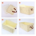 thumbnail image 3 of Unique Bargains Fabric Storage Cube Storage Bin Storage Basket Yellow 21.5*13.5*12in, 3 of 7