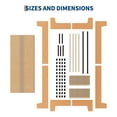 thumbnail image 6 of 10 Inch Twin/Twin XL/Full/Queen/King/California King Size Wood Platform Bed with Wooden Slats, Nature Platform Bed Frame, No Box Spring Needed, Easy Assembly, Minimalist Bedroom Furniture, 6 of 7