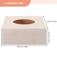 thumbnail image 2 of YSNOOWE 2Pcs Diy Tissue Box Diy Tissue Box Holder Beige Plain Color Design Wood Material Home Use, 2 of 8