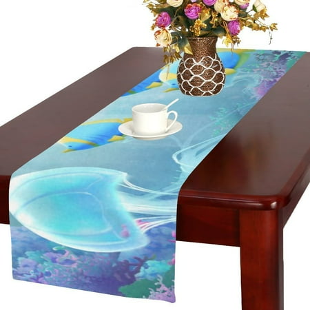 

MYPOP Underwater world Table Runner 14x72 inches