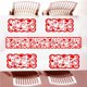 thumbnail image 2 of Wosthever Paquete de 5 juegos de manteles para el Día de San Valentín, camino de rojo de encaje y manteles individuales, decoración del Día de San Kits de decoración para fiestas Wosthever HA034502-00, 2 of 6