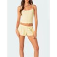 thumbnail image 2 of Biezeib Women’s Casual 2 Piece Outfits Sleeveless Lace Trim Crop Cami Tops + Shorts Set Loungewear, 2 of 6