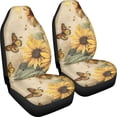 thumbnail image 3 of FOR U DESIGNS Butterfly Sunflower Pattern Seat Cover for Cars Washable 2 Pack Interior Covers for Cars for Women Men Stretchy Auto Decoration Accessories Universal Fit Most Vehicles, 3 of 7