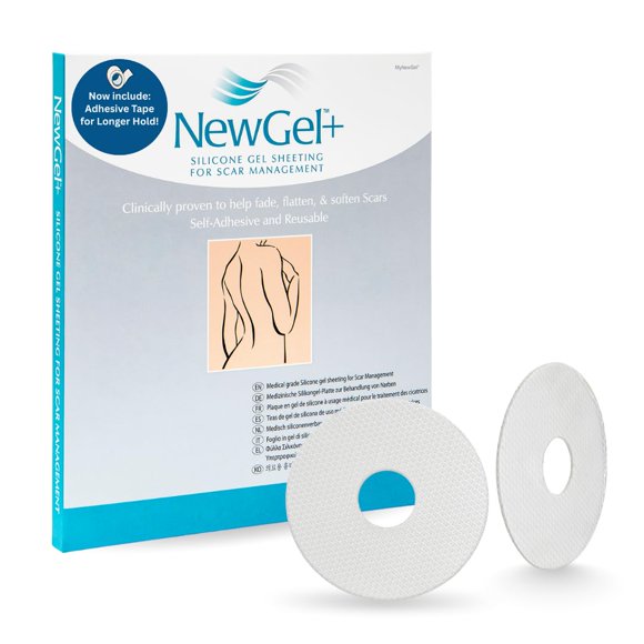 Scar Sheets MyNewGel NewGel Advanced Silicone de 1 mm de grosor, 1 par