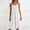 White, variant on Kctiaxy Dresses for Women Spaghetti Straps A-Line Midi Dress Summer Crew Neck Sleeveless Pleated Front Flowy Dress Beach Vacation