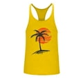 thumbnail image 4 of Men's and Big Tank Top Solid Color Exercise Close Fitting High Resilience Round Neck Fitness Plus Size Sleeveless Mens Hawaiian Vest Breathable Tank Tops Novelty 3D Graphic Gym Workout T Shirt, 4 of 5