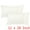 White, variant on Unique Bargains 4 Pcs Checkered Faux Fur Plush Throw Pillow Covers Home Decor Pillowcases Grey 12" x 20"