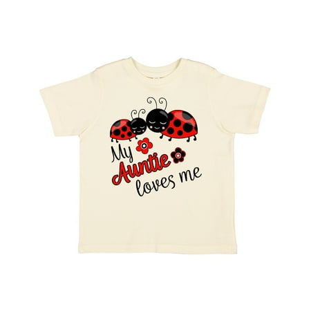 

Inktastic My Auntie Loves Me with Cute Lady Bugs Gift Toddler Boy or Toddler Girl T-Shirt