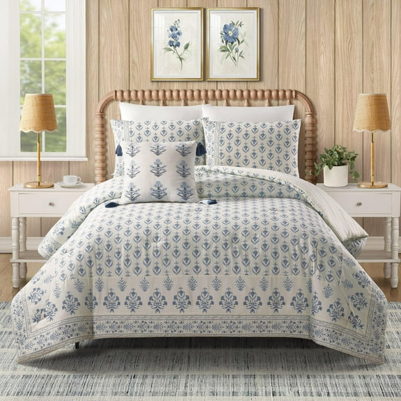 Spartina 449 Peeples Song 3-Piece Cotton Sateen Comforter Set, King
