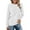 White, variant on Womens Summer Tops plus Size Pullover Sweaters Ladies Long Sleeve Button Shirt Womens Plain Long Sleeve Shirts under Scrub Shirt Summer Shirts for Women Trendy Rave on Clearance Black L