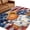 Navy, Crimson, variant on Fall Pumpkins Area Rugs 8'x10', Small Throw Rugs for Living Room Patio, American Flag Sunflower Botanical Thanksgiving Indoor Outdoor Rug Non-Slip Low Pile Carpet Runner Reversible Floor Mats