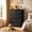 Black-4 Drawers, variant on 4 Drawer Dresser for Bedroom, Engineered Wooden Chest of Drawers with Sleek Metal Handles for Living Room - White