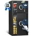 thumbnail image 1 of 6.0 Cub Heavy Duty Safe Box with Dual Alarm System, Deposit Slot and Backlit Keyboard, Ideal for Home, Office, Hotel, 1 of 12