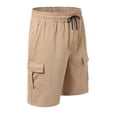 thumbnail image 6 of Conairie Cargo Shorts For Mens Retro Stretch Relaxed Fit Twill Work Shorts Lightweight Washed Military Shorts with Drawstring L, 6 of 7