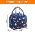 thumbnail image 2 of Bolsa térmica para el almuerzo para mujer, bolsa térmica reutilizable para el almuerzo, para el trabajo, la oficina, viajes, picnic, llama rosa, 2 of 5