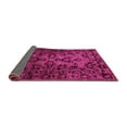 thumbnail image 2 of Ahgly Company Indoor Round Abstract Pink Modern Area Rugs, 4' Round, 2 of 4