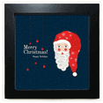 thumbnail image 1 of Merry mas Santa Claus Black Square Frame Picture Wall Tabletop, 1 of 3