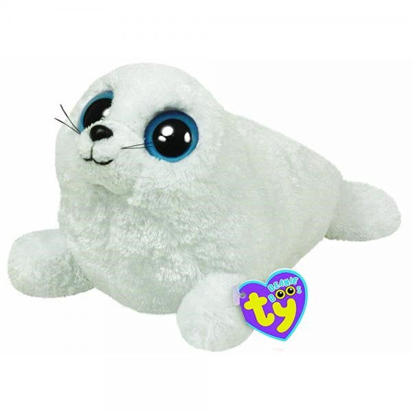 TY Beanie Boos - ICEBERG the White Seal (Medium Size - 9 inch) Stuffed  Plush Toy