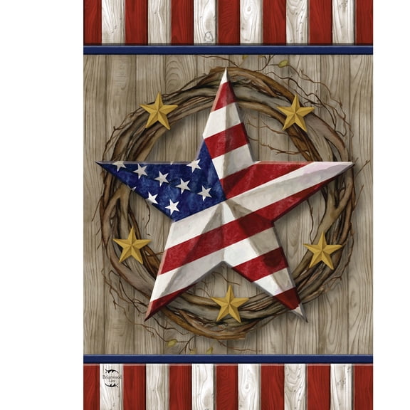 Briarwood Lane Everyday Garden Flag 12x18 For Outdoor American Barn Star Garden Flag Flags For Outside