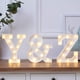 thumbnail image 3 of Luces LED para marquesina con letras, 26 letras del alfabeto iluminadas, letrero con números y letras para bodas, fiestas de cumpleaños, lámpara navideña a pilas, luz nocturna, decoración para el hoga, 3 of 5