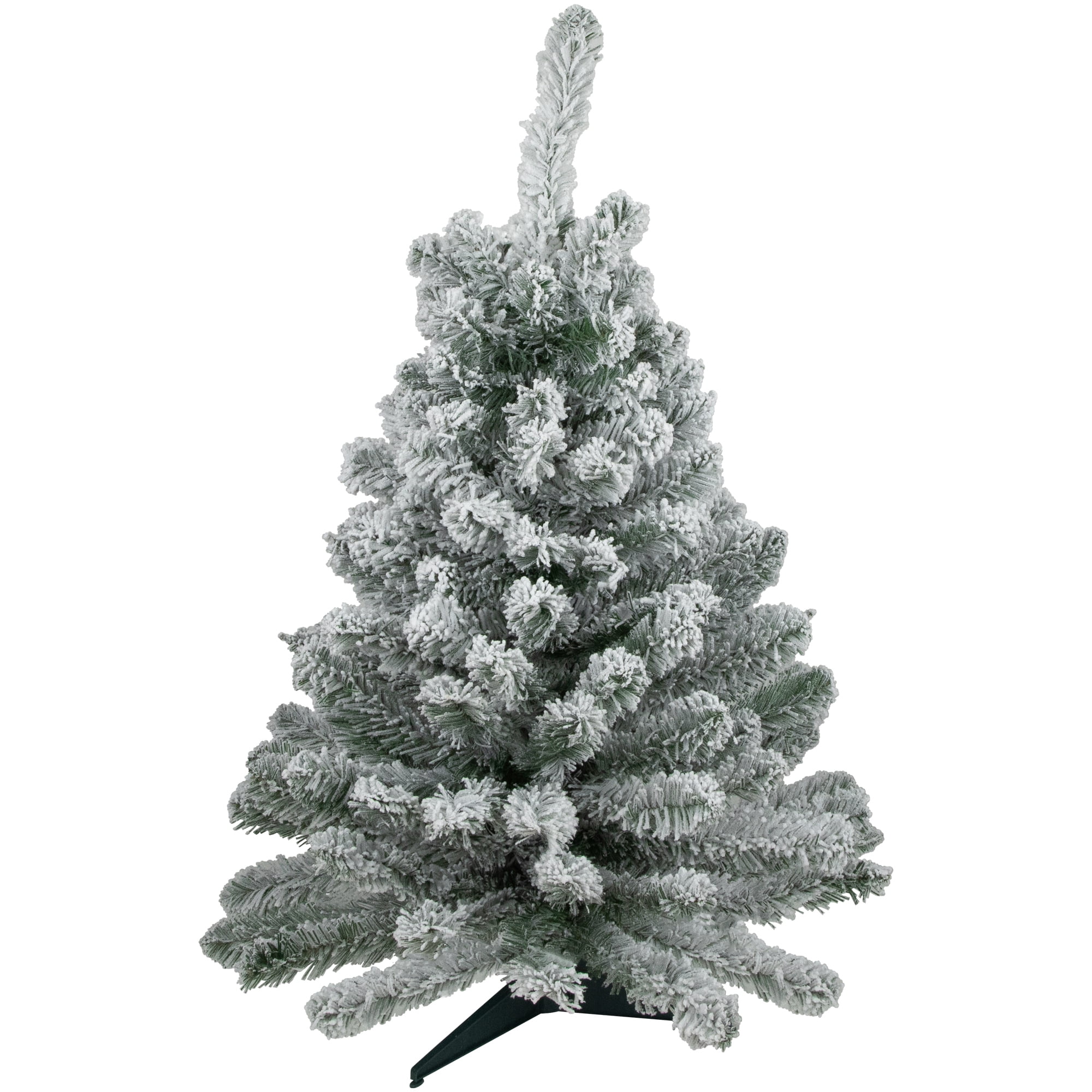 Northlight Medium Heavily Flocked Madison Pine  Artificial Christmas Tree - 3' - Unlit