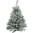 thumbnail image 2 of Northlight Medium Heavily Flocked Madison Pine  Artificial Christmas Tree - 3' - Unlit, 2 of 7