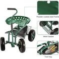 thumbnail image 3 of Kinbor Garden Cart Rolling Work Adjustable Swivel Seat for Planting, 3 of 6
