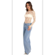thumbnail image 3 of Top de Larga con Encaje Beige M, 3 of 7