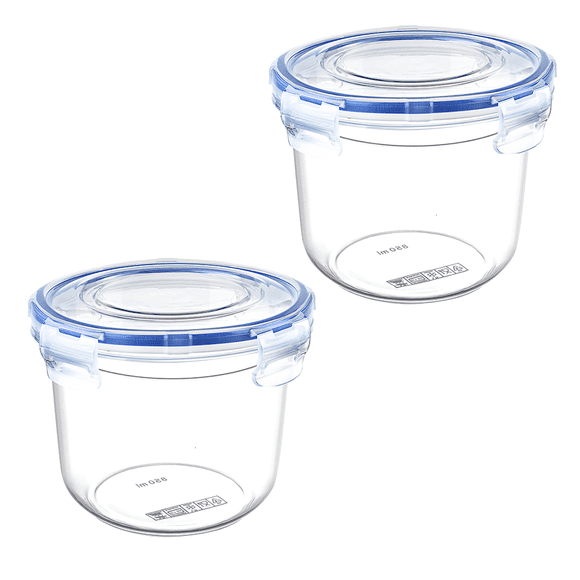 Juego de 2 Contenedores de Alimentos Dunya 850 ml Hermeticos