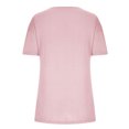thumbnail image 7 of Fesfesfes Tees Women Fashion Casual Solid Color Short Sleeve Loose Tee Tops V-neck Tops Blouse Shirts Women S(US:4), 7 of 7