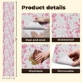 thumbnail image 5 of Peel and Stick Wallpaper Soft Pink Blossom White Flowers Branches Wall Mural 17.7in x 9.8ft Self Adhesive Removable Wall Paper Renter Friendly Wallpaper for Nursery Bedroom Cabinets, 5 of 8