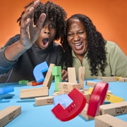 Jenga: Downfall Expansion, Funky Blocks, Family Party Games, Ages 6+ (Requires Jenga Game)