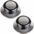 thumbnail image 1 of Heat-Resistant Pot Lid Knob Replacement, Set Of 2 Universal Compatible Stainless Steel Base Handle For Kitchen Cookware, Comfortable Grip & Dishwasher Safe, 1 of 5