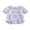 Purple-Short Sleeve, variant on BemeyourBBs Baby Girl 1/2 Birthday Outfits Half Birthday Clothes Plaid Bubble Romper Half Way To Sweet One Letters Embroidery Doll Collar Short Sleeve Smocked Bodysuit Playsuit