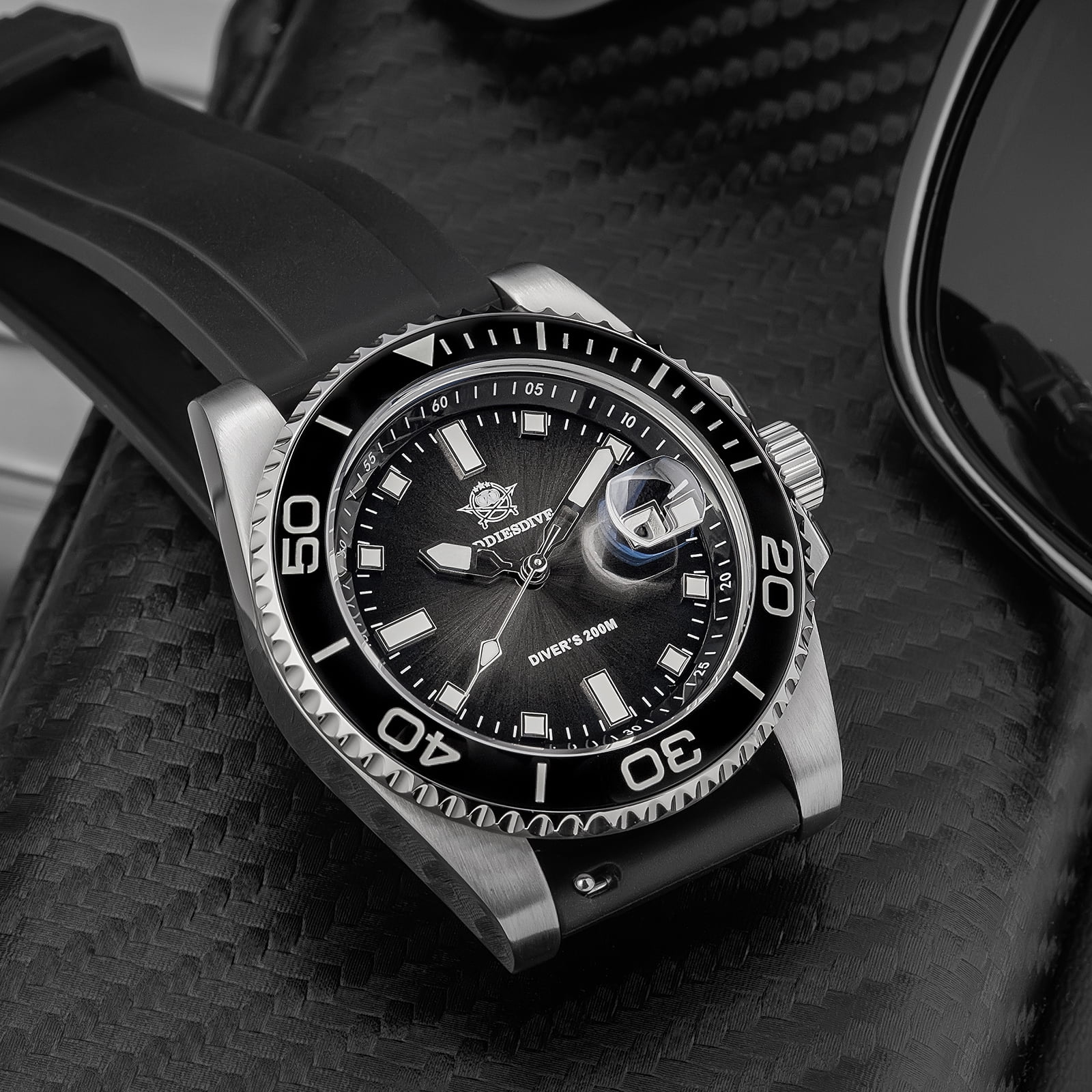 ADDIESDIVE Professional Dive Watch for Men- Japanese Quartz Movement, 200M Waterproof Quartz Watch with Ceramic Rotating Bezel & Super Luminous