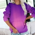 thumbnail image 3 of Scyoekwg Womens Sweatshirt Gradient Color Fall Sweatshirt Loose Crewneck Sweatshirt with Pocket Long Sleeve Pullover Casual Sweatshirts for Teen Girls(Hot Pink,XL), 3 of 6