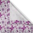 thumbnail image 3 of Butterfly Curtains 2 Panels Set, Flora and Fauna Image with Contrast Colors Hand Drawn Natural Pattern Vintage, Window Drapes for Living Room Bedroom, 55W X 39L Inches, Purple White, by Ambesonne, 3 of 3