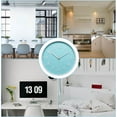 thumbnail image 6 of ABCISI 8 Inch Wall Clock, 3D Number Quartz Battery Operated Silent Non-Ticking Round Wall Clocks for Office Bedroom Decorative (Light Blue), 6 of 12