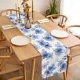 thumbnail image 3 of Table Runner 90 Inches Long for Kitchen Dining, Blue Spring Floral Dresser Scarf Farmhouse, Dining Table Decorations for Wedding/Parties, Elegant Flowers Summer Botanical 13 x 90 In, 3 of 8