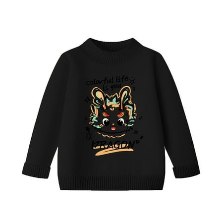 

Children s Sweater With Thick Crewneck And 2024 New Year Greetings For Boys And Girls Autumn And Winter New Year Red New Year Base Sweatshirt Thinking of Youth Hoodie