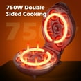 thumbnail image 3 of KEINVE Mini Donut Waffle Cake Maker - Non-Stick, 7 Slots Home Baking Machine, Great for Breakfast, Snacks, Desserts and More, 3 of 8