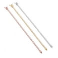 thumbnail image 2 of 3mm Moissanite Tennis Bracelets Round Cut D Color VVS1 Clarity White/Gold/Rose Gold Diamond Bracelets for Women S925 Sterling Silver Bracelets（5.5-9 inchs）, 2 of 9