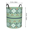 thumbnail image 2 of DouZhe Grands Paniers à Linge Pliables Étanches, Imprimés Rétro Bohèmes de Style Ancien Circular Hamper avec Poignées, 2 of 6