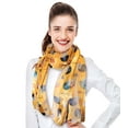 thumbnail image 2 of CBC Crown Women's Sports Football Theme Silk Feeling 13"x60" Scarf, 2 of 4
