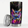 thumbnail image 4 of Owl Tumbler Owl Gifts for Women Girls Teen 20oz Stainless Steel Insulated Tumblers Coffee Travel Mug Owls Cup Gift for Birthday Christmas, 4 of 7