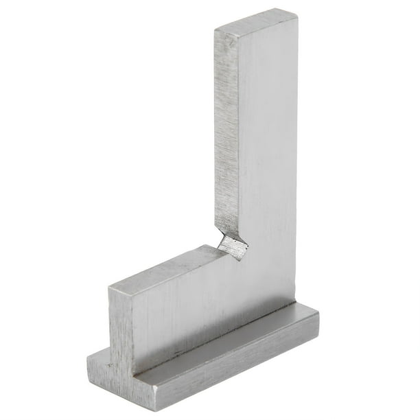 Herramienta de medición de ingeniero, regla de borde de cuchillo de 90°, regla de ángulo recto de acero inoxidable, borde de cuchillo cuadrado multifuncional